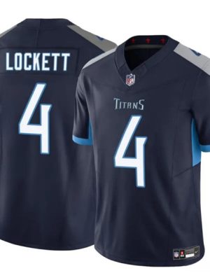 Tennessee Titans #4 Tyler Lockett Navy 2025 F.U.S.E. Vapor Limited Football Stitched Jersey