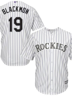 Colorado Rockies #19 Charlie Blackmon "Chuck Nazty" White Cool Base Stitched Jersey