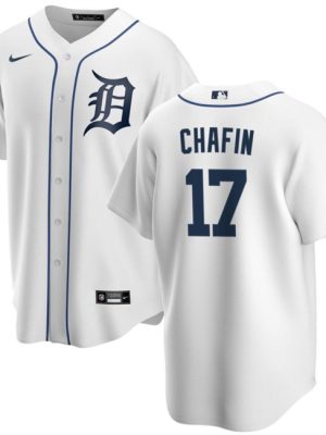 Detroit Tigers #17 Andrew Chafin White Cool Base Stitched Jersey