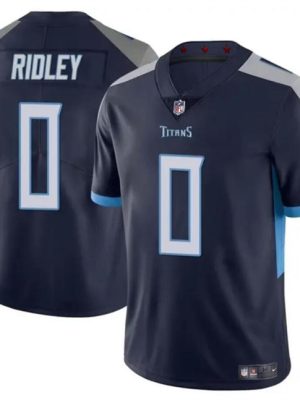 Tennessee Titans #0 Calvin Ridley Navy Vapor Limited Stitched Jersey