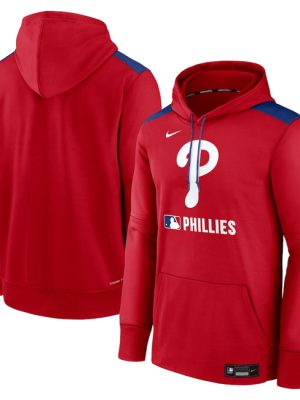 Philadelphia Phillies Red Collection Performance Pullover Hoodie