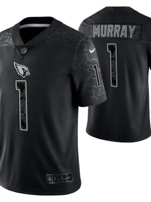 Arizona Cardinals #1 Kyler Murray Black Reflective Limited Stitched Football Jersey